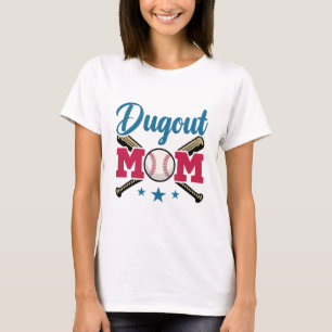 Dugout Mum Baseball Parent T-Ball Tee Ball