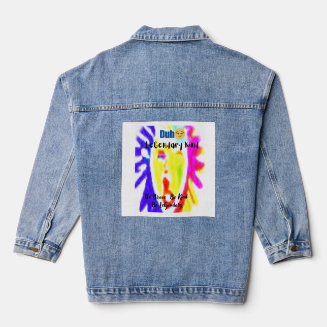 Duh😏 LK Denim – Bold Attitude Timeless Style Jacket (Back)
