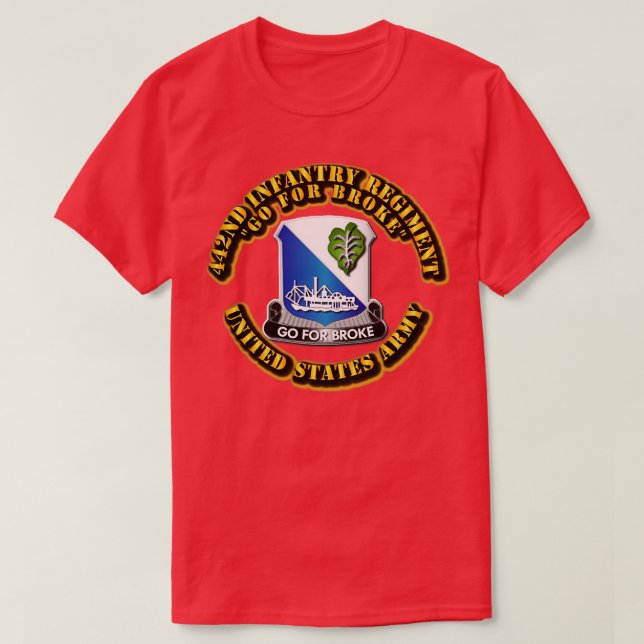 DUI 442nd Infantry Regiment T-Shirt (Design Front)