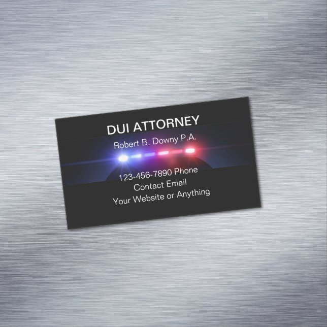 DUI Attorney Business Card Magnets (In Situ)
