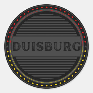 Duisburg City Pride Emblem – German Identity Classic Round Sticker