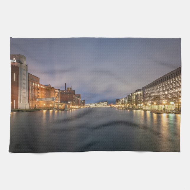 Duisburg Germany Tea Towel (Horizontal)