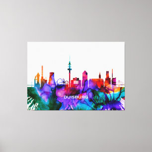Duisburg Skyline Canvas Print
