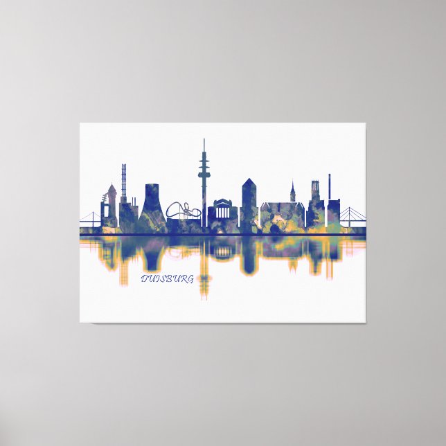 Duisburg Skyline Canvas Print (Front)