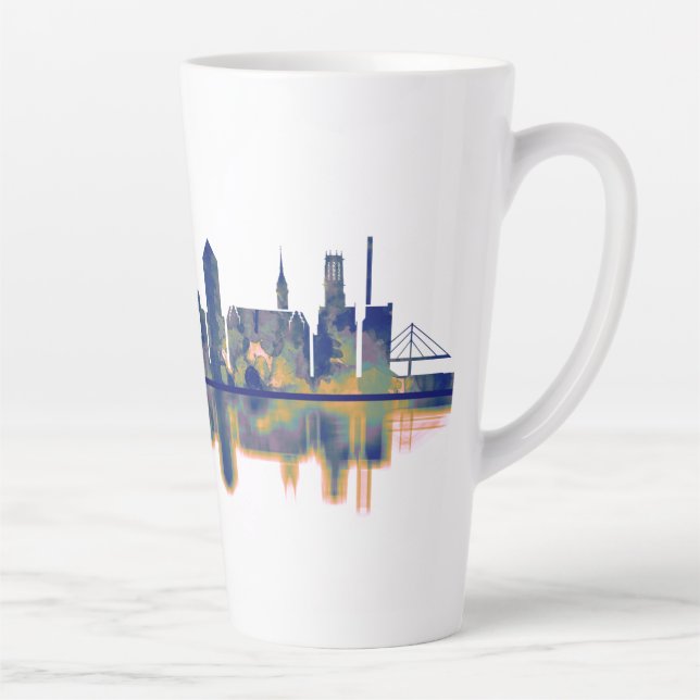 Duisburg Skyline Latte Mug (Right)