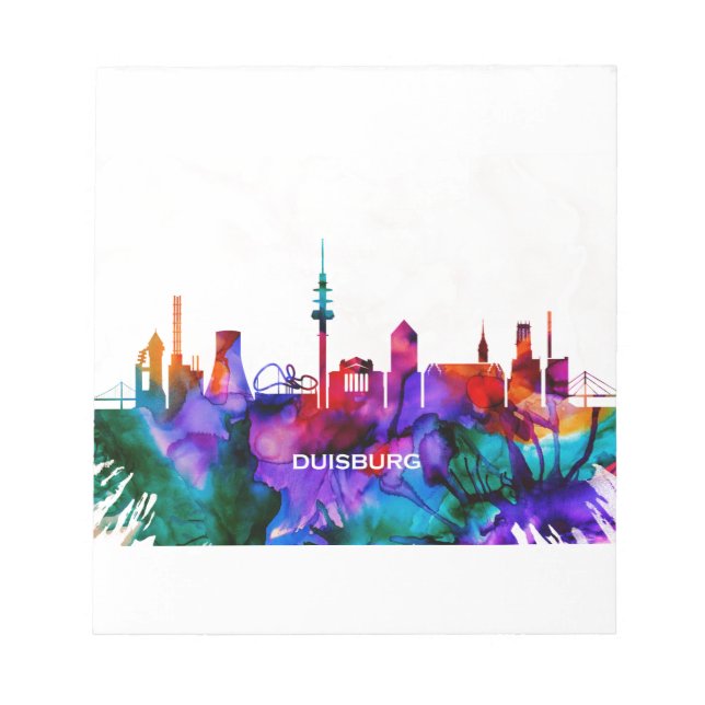 Duisburg Skyline Notepad (Front)