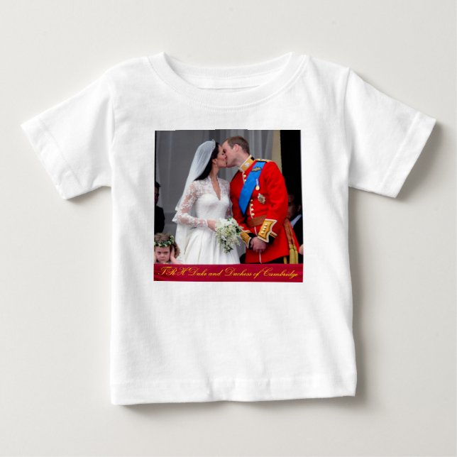 Duke and Duchess of Cambridge Royal Wedding Baby T-Shirt (Front)