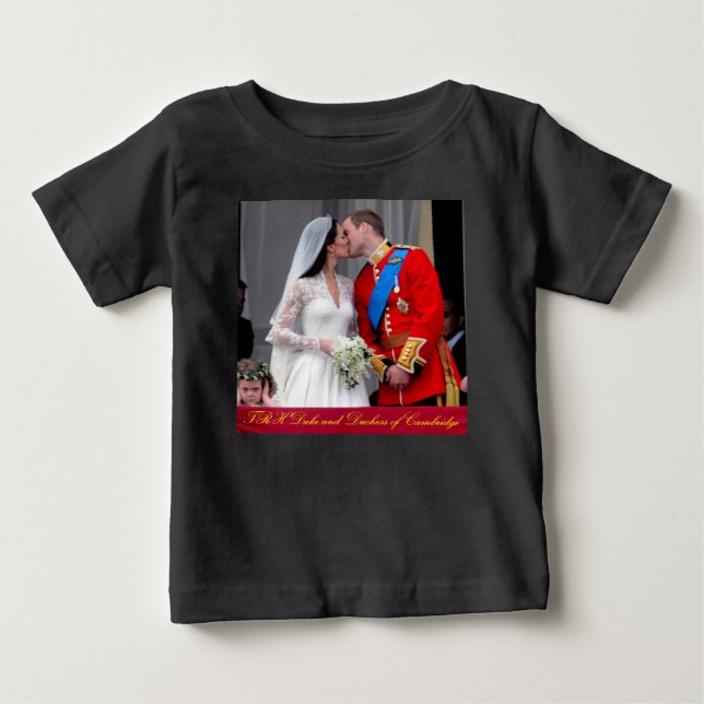 Duke and Duchess of Cambridge Royal Wedding Baby T-Shirt (Front)