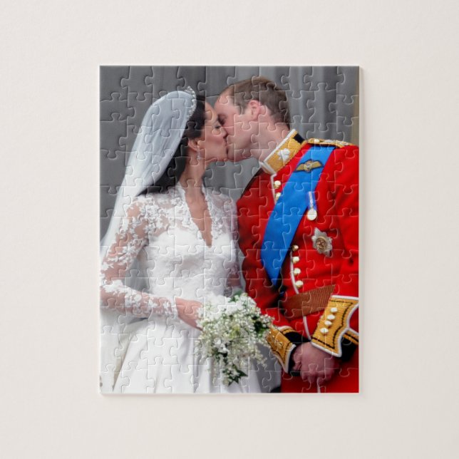 Duke and Duchess of Cambridge Royal Wedding Jigsaw Puzzle (Vertical)