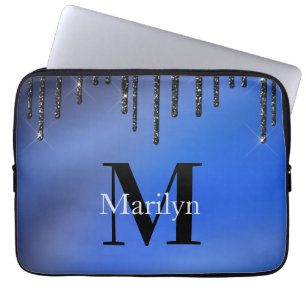 DUKE BLUE AND GLITTER  LAPTOP SLEEVE