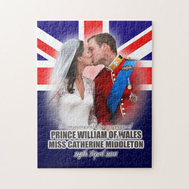 Duke & Duchess of Cambridge Wedding Puzzle (Vertical)
