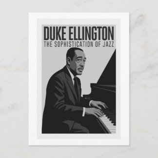 Duke Ellington Postcard - Vintage Jazz Piano