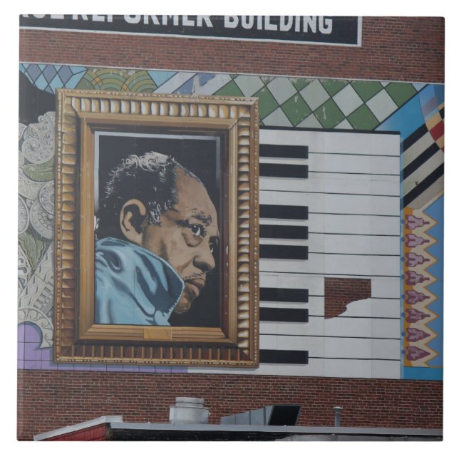 Duke Ellington Wall Mural, iconic DC landmark Tile (Front)