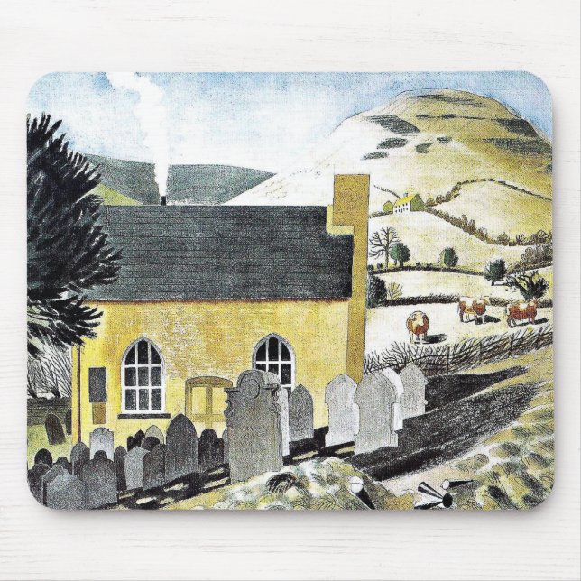 Duke of Herefords Knob & Baptist Chapel Mouse Mat (Front)
