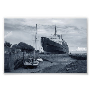 Duke of Lancaster Ship, Holywell, North Wales Photo Print