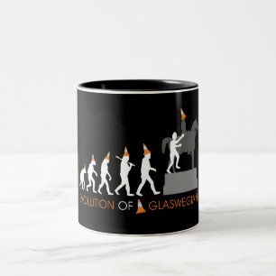 Duke of Wellington's Glasgow Traffic Cone Hat Two-Tone Coffee Mug