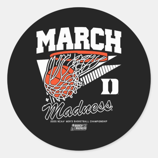 Duke Sketll - 2025 March Madness Sketll - Ncaa  Classic Round Sticker (Front)