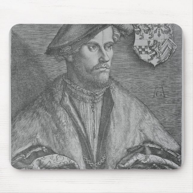Duke Wilhelm V of Cleve, 1540 Mouse Mat (Front)