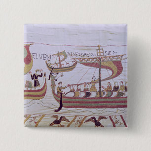 Duke William and his Fleet 15 Cm Square Badge