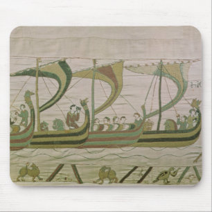 Duke William and his fleet cross the Channel Mouse Mat
