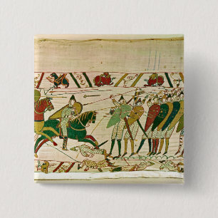 Duke William Exhorts his Troops 15 Cm Square Badge
