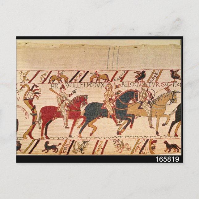 Duke William exhorts his troops Postcard (Front)