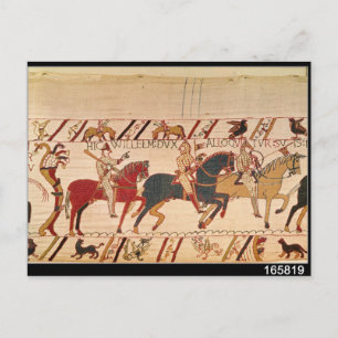 Duke William exhorts his troops Postcard