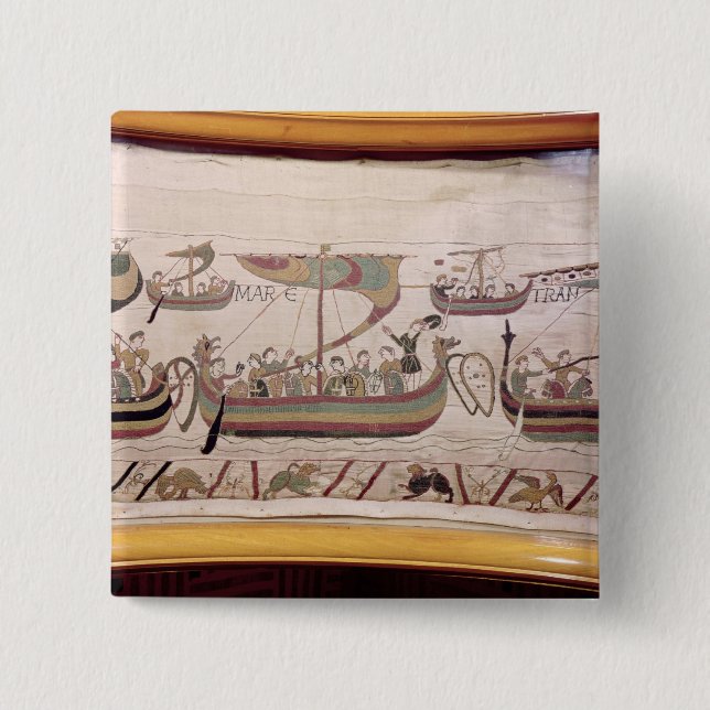 Duke William of Normandy 15 Cm Square Badge (Front)