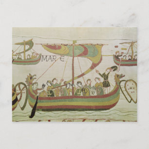 Duke William of Normandy crosses the sea Postcard
