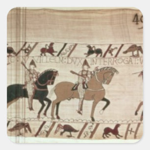 Duke William's knights arrive to do battle Square Sticker