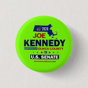 Dukes County for Joe Kennedy 2020 3 Cm Round Badge