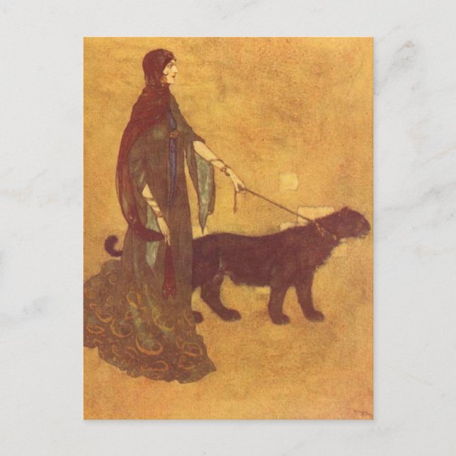 Dulac's Arabian Nights Postcard (Front)