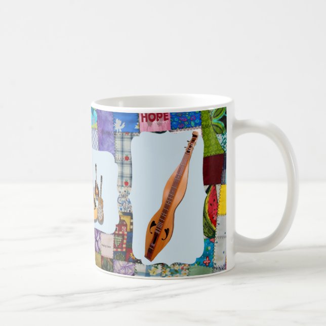 DULCIMER-BLUEGRASS BAND-QUILTED COFFEE MUG (Right)