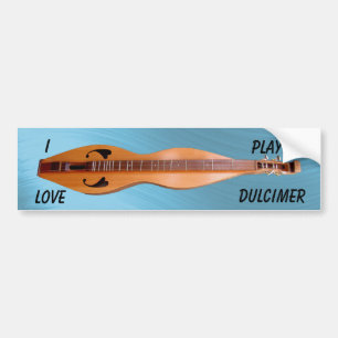 DULCIMER-BUMPER STICKER