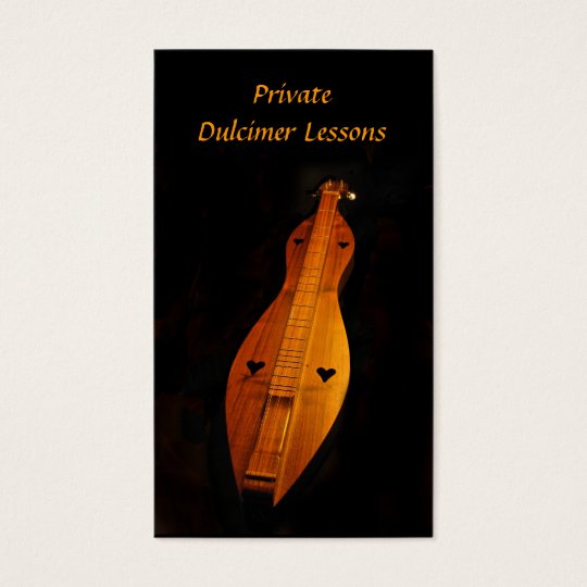 Dulcimer Lessons Business Card