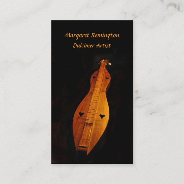 Dulcimer Musician Pack of Standard Business Cards (Front)