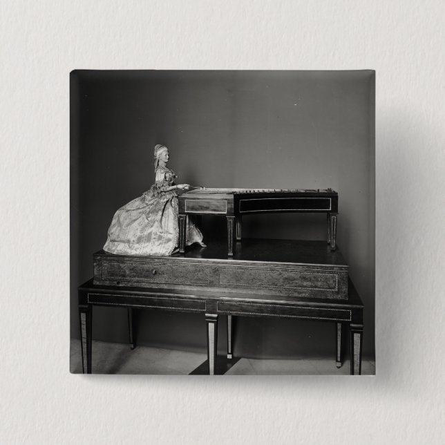 Dulcimer Player 15 Cm Square Badge (Front)