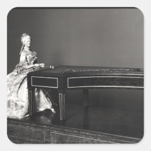 Dulcimer Player Square Sticker