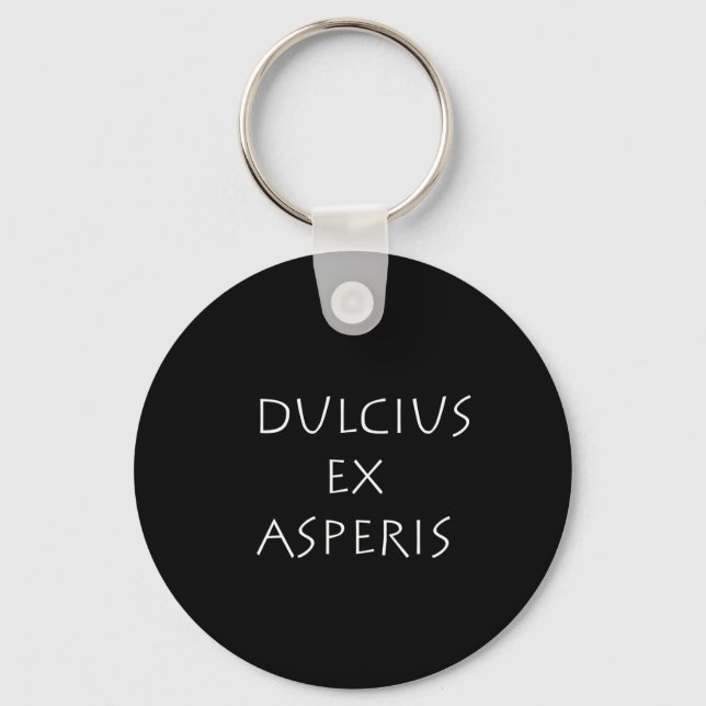Dulcius ex asperis key ring (Front)