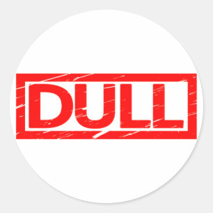 Dull Stamp Classic Round Sticker