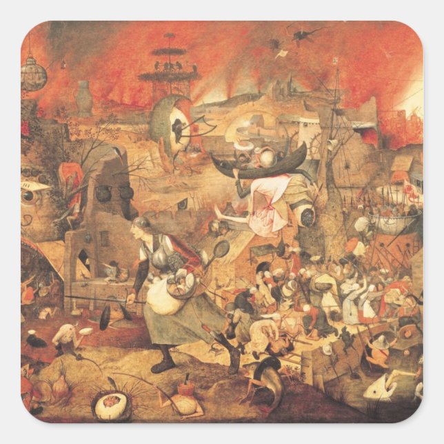 Dulle Griet  1564 Square Sticker (Front)