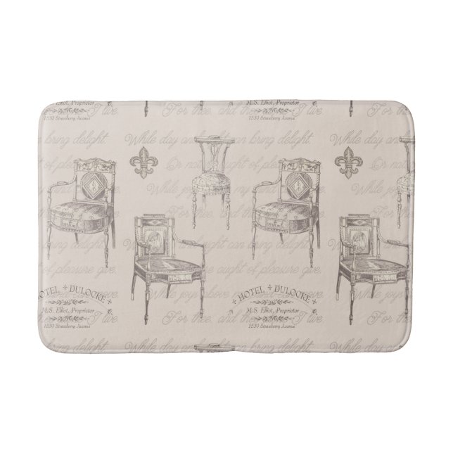 Dulocke Chairs  Bath Mat (Front)
