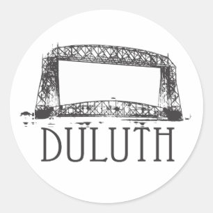 Duluth Aerial Lift Bridge Classic Round Sticker