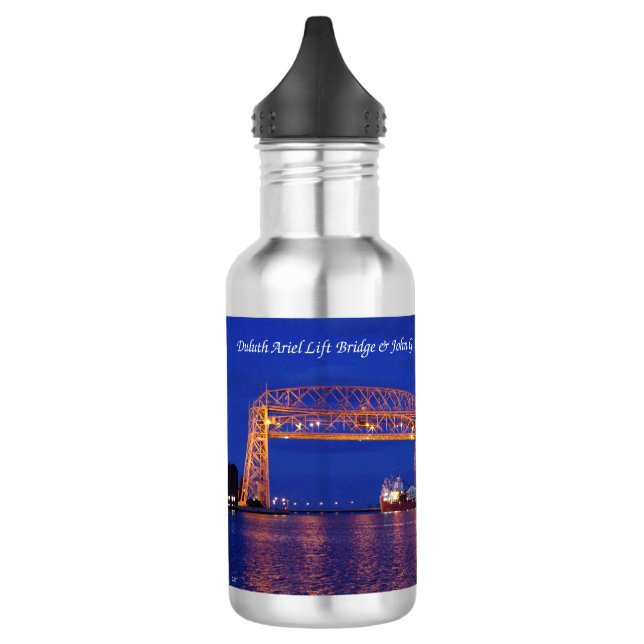 Duluth Aerial Lift Bridge & John G. Munson bottle (Left)