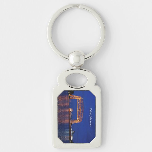 Duluth Aerial Lift Bridge & John G. Munson Key Ring (Front)