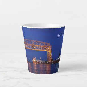 Duluth Aerial Lift Bridge & John G. Munson Latte Mug