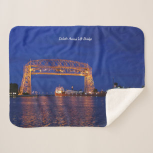 Duluth Aerial Lift Bridge & John G. Munson Sherpa Blanket