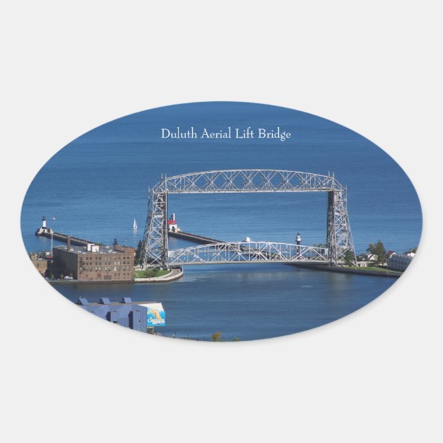Duluth Aerial Lift Bridge rectangle Oval Sticker (Front)