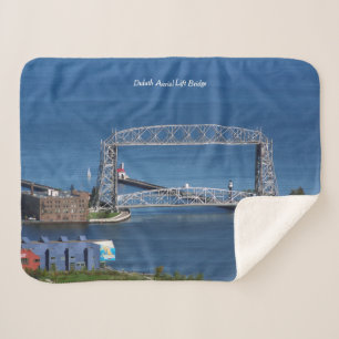 Duluth Aerial Lift Bridge sherpa blanket