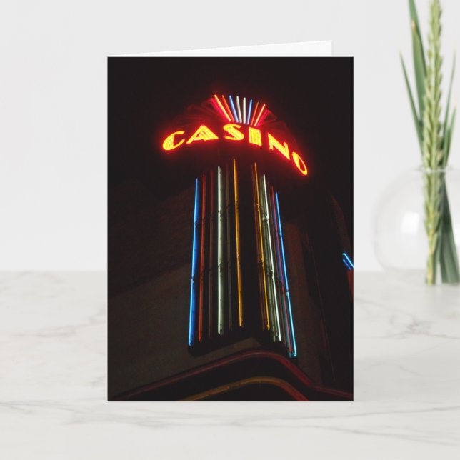 "Duluth CASINO Lights" Thank You Card (Front)